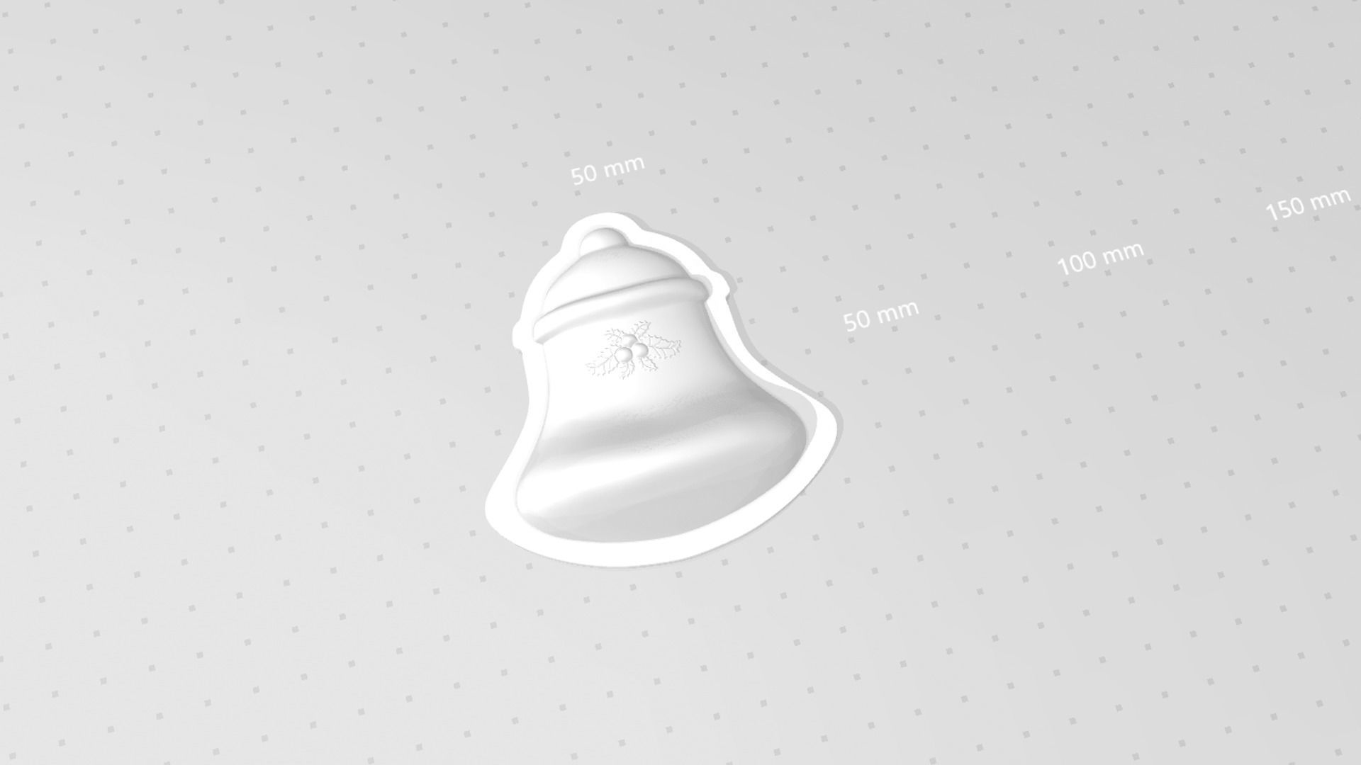 Christmas Bell - Molding Arrangement EVA Foam Craft 3D print model_13