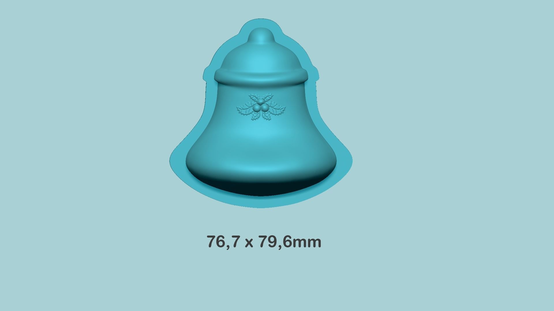 Christmas Bell - Molding Arrangement EVA Foam Craft 3D print model_19