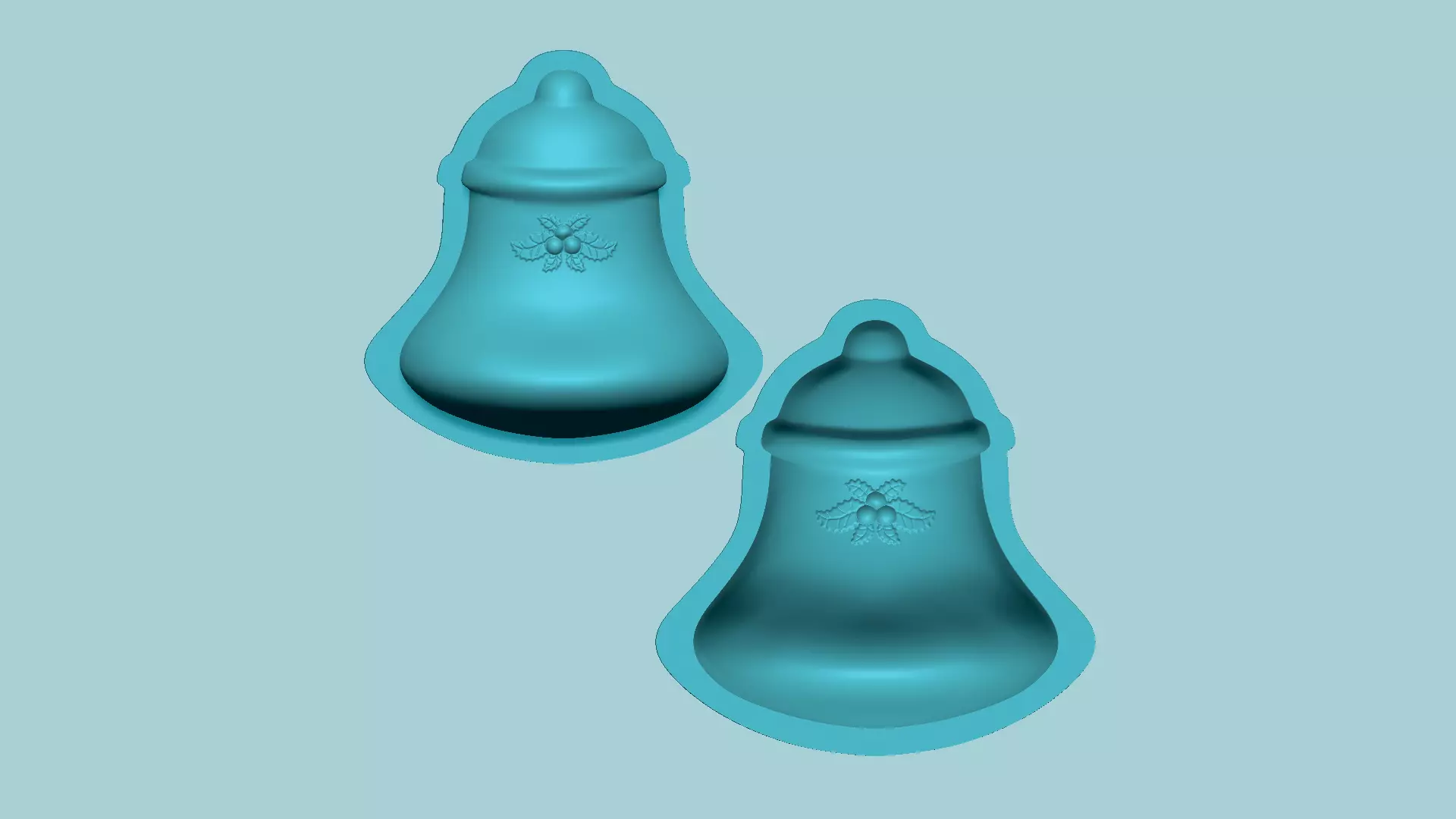 Christmas Bell - Molding Arrangement EVA Foam Craft 3D print model_0