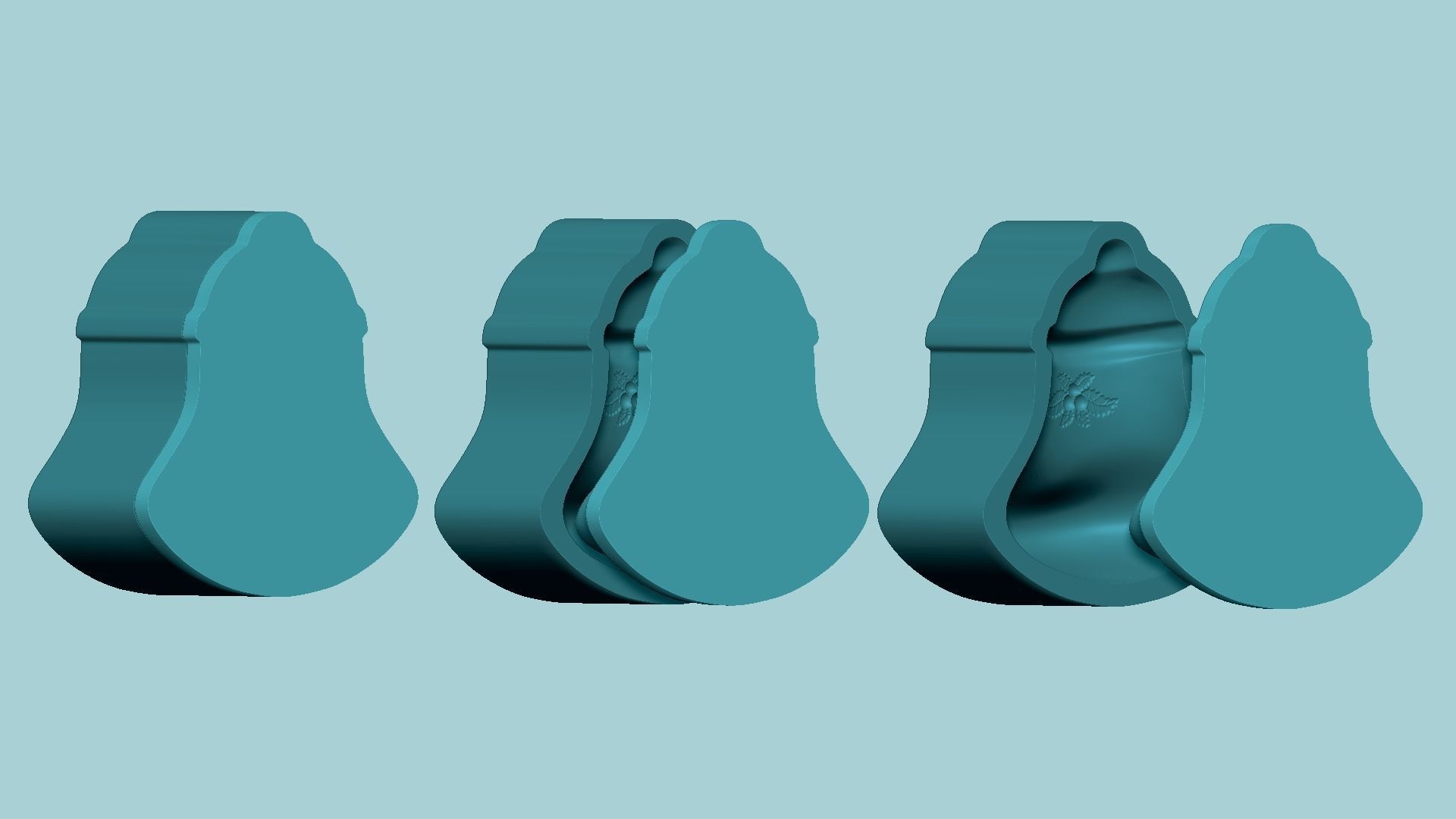 Christmas Bell - Molding Arrangement EVA Foam Craft 3D print model_12