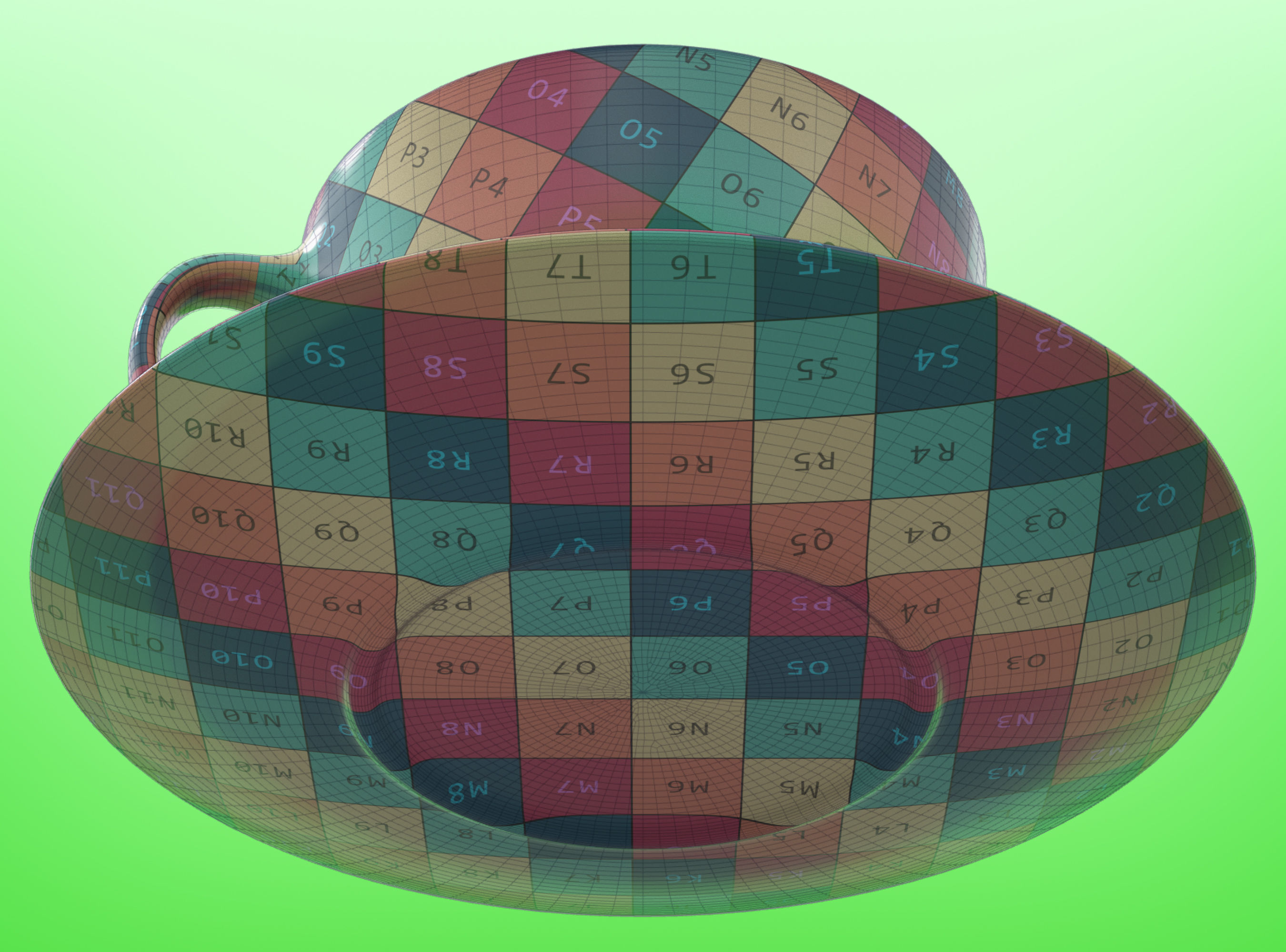 Teacup and Saucer 3D model_9