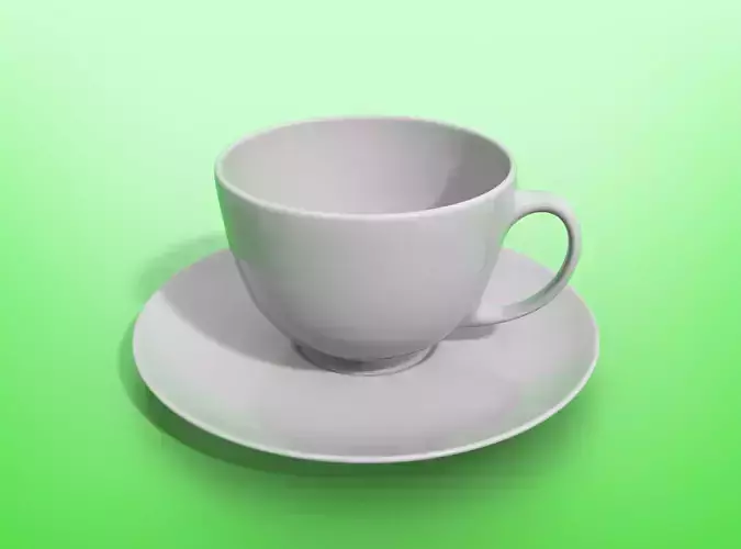 Teacup and Saucer 3D model