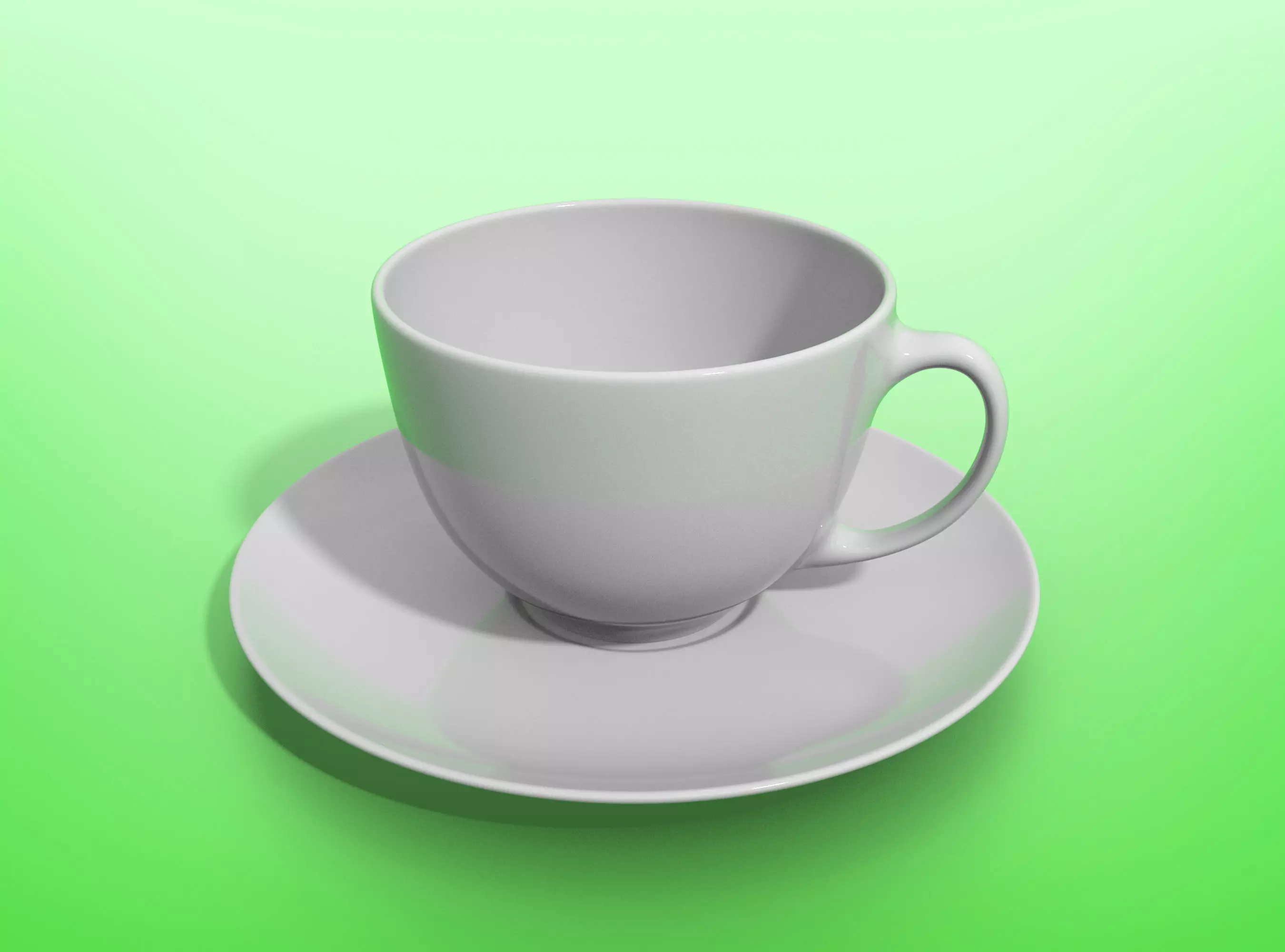 Teacup and Saucer 3D model_0