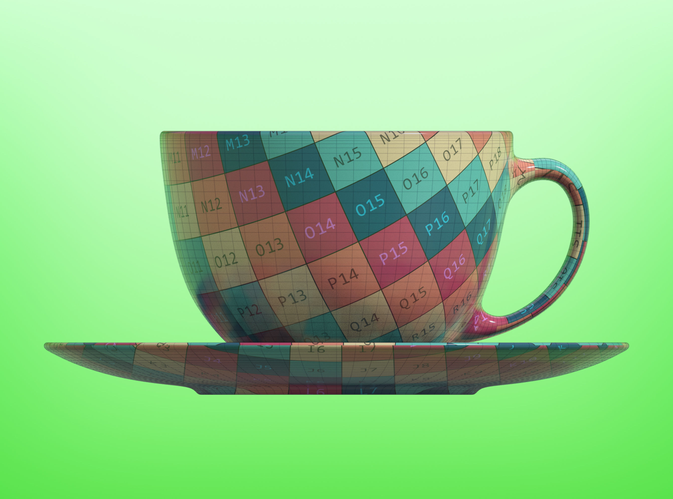 Teacup and Saucer 3D model_13