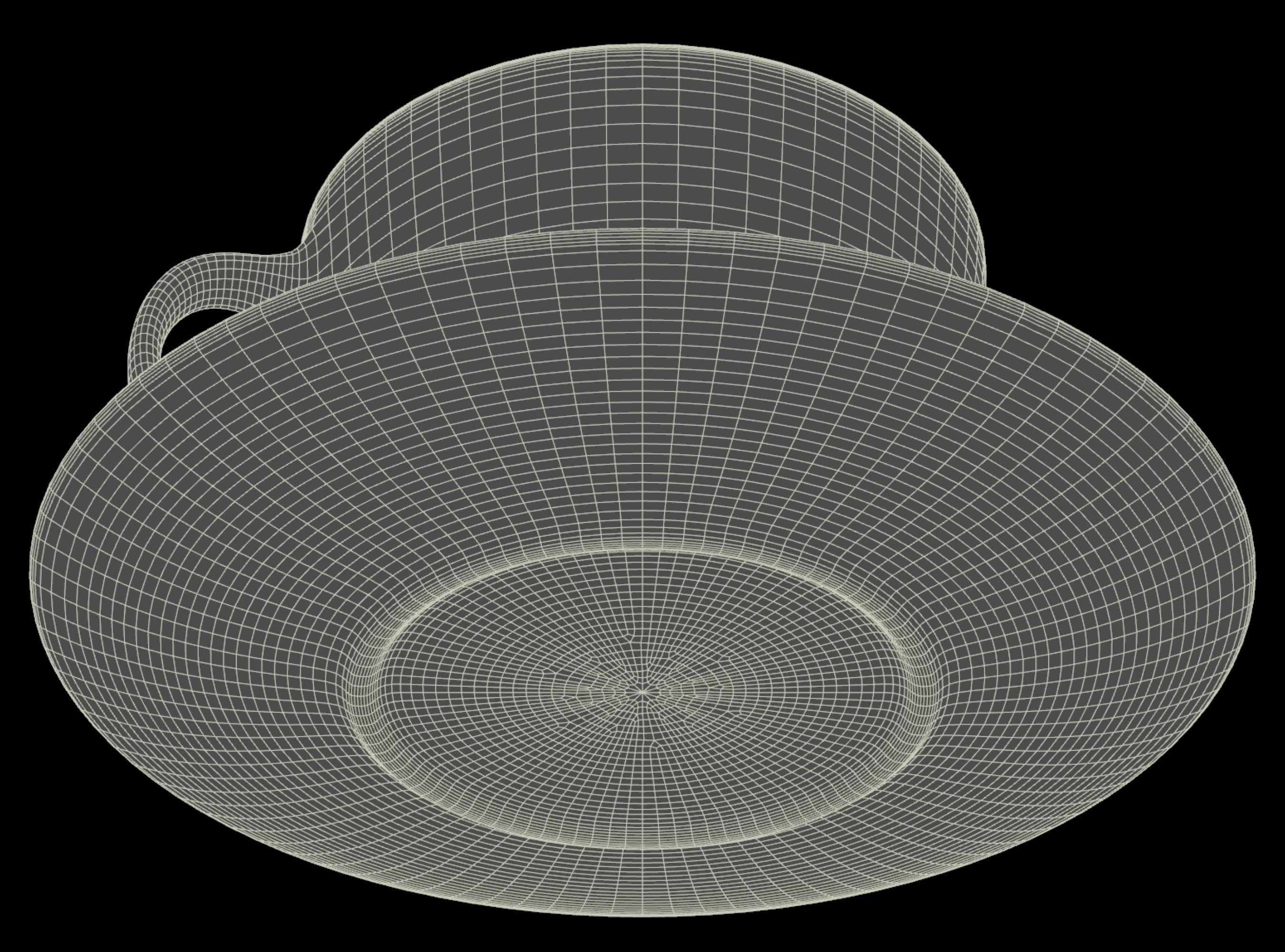 Teacup and Saucer 3D model_17