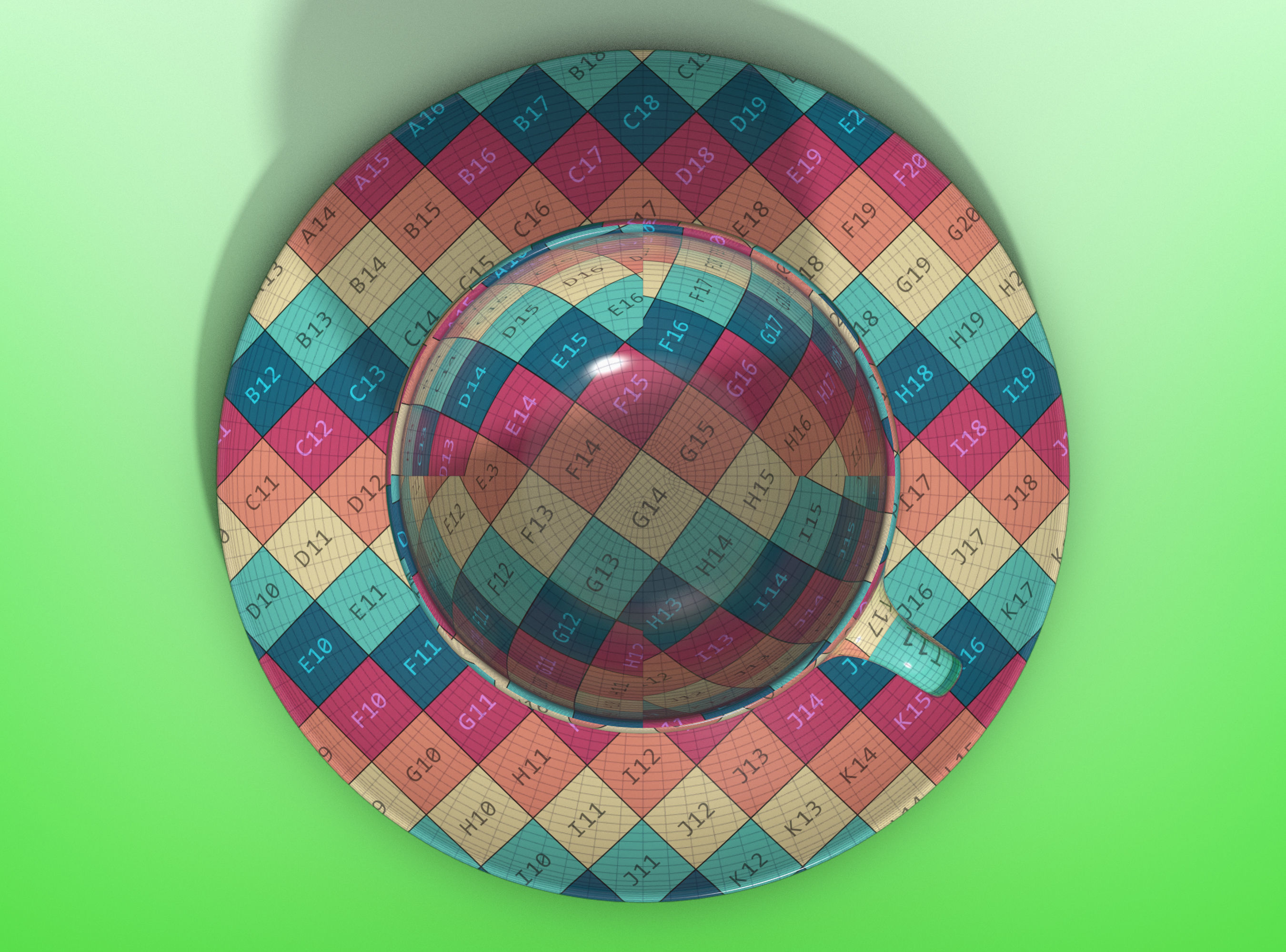 Teacup and Saucer 3D model_11