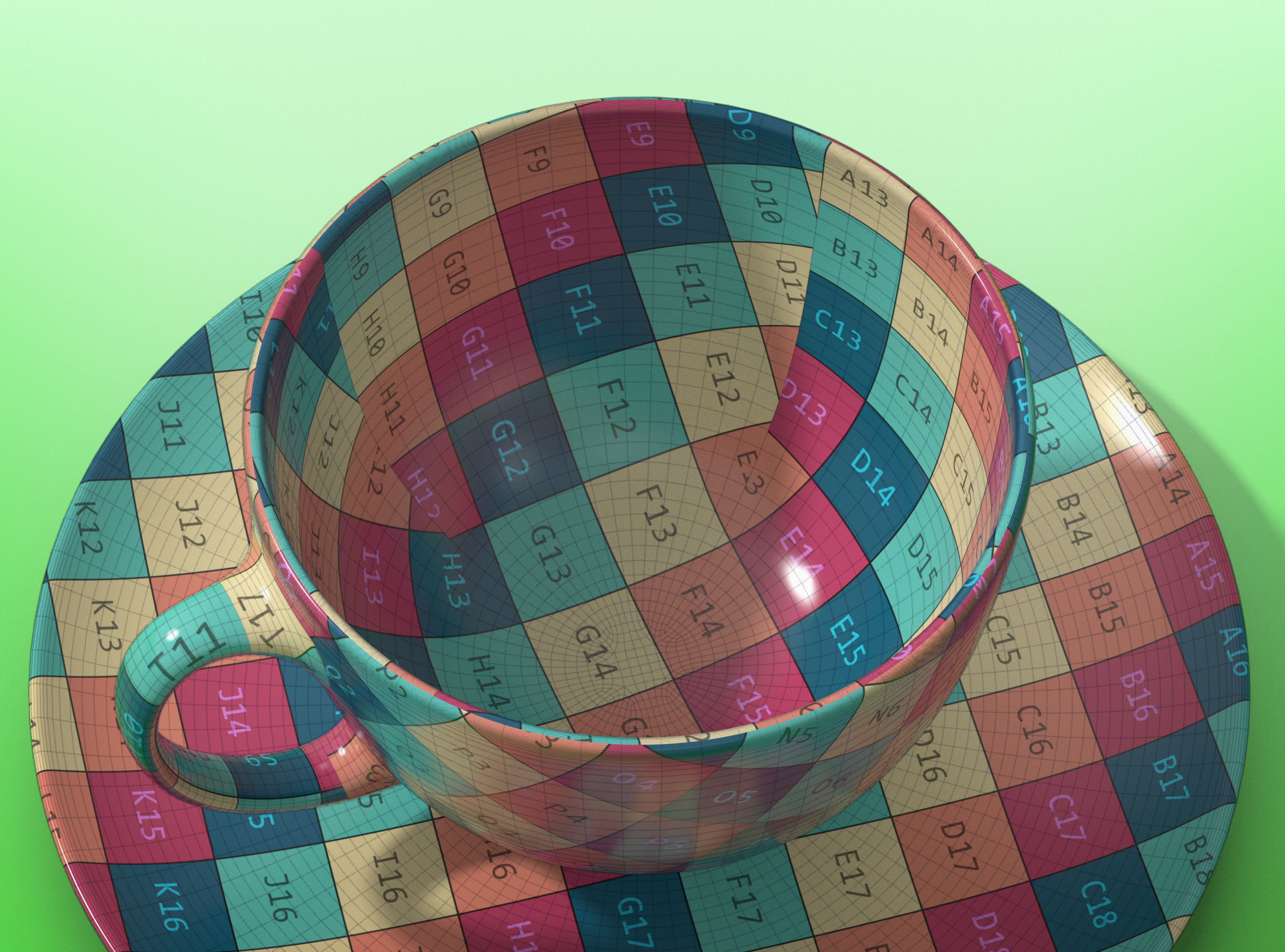 Teacup and Saucer 3D model_10