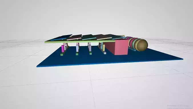 electric gas station