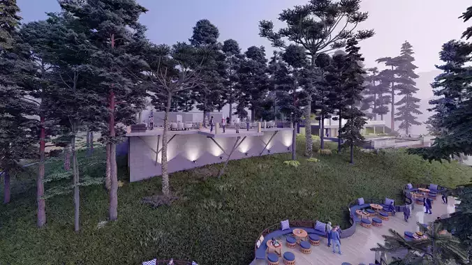 Hill view restaurant