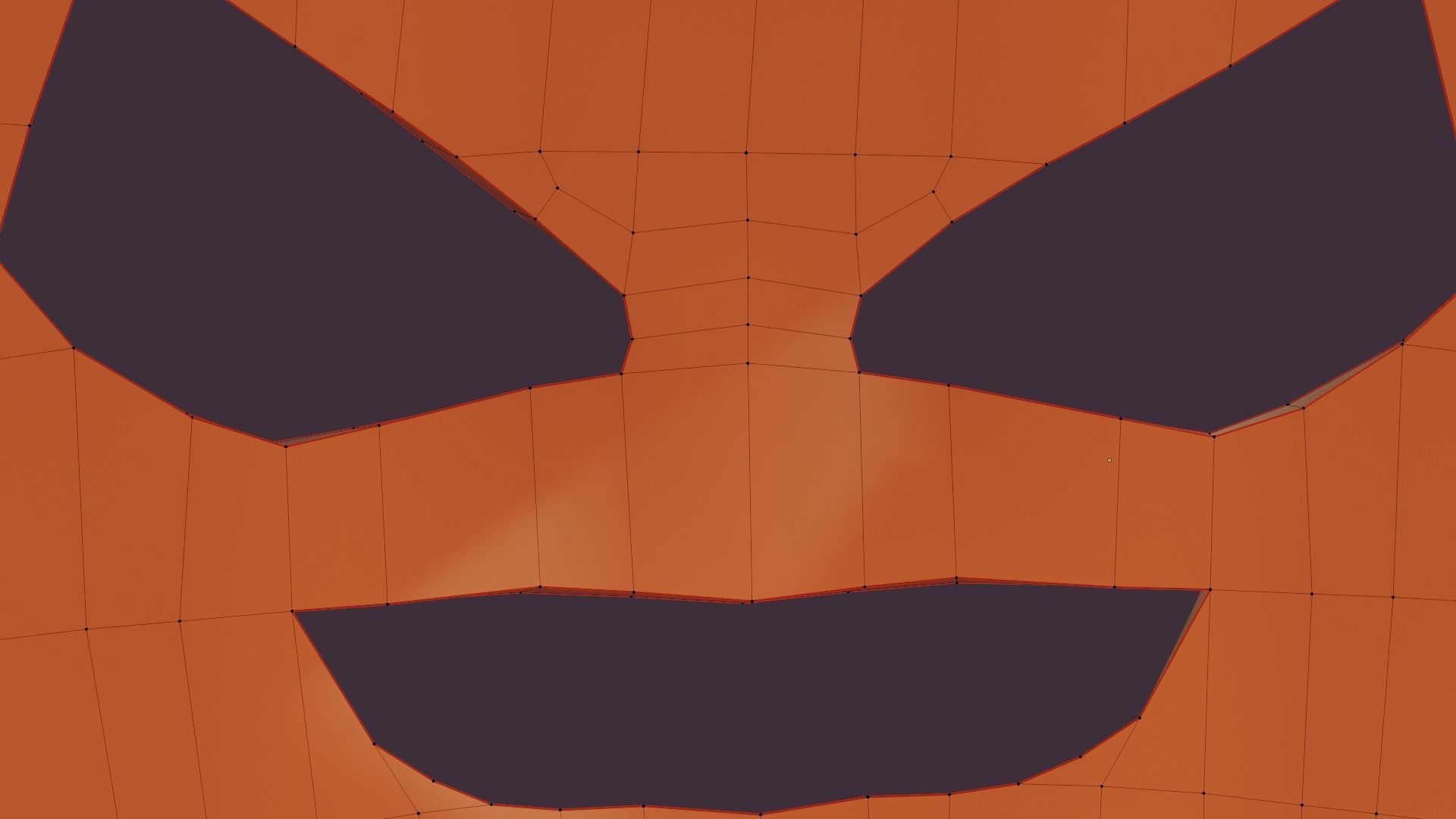 Low-Poly Halloween Pumpkin Low-poly 3D model_16