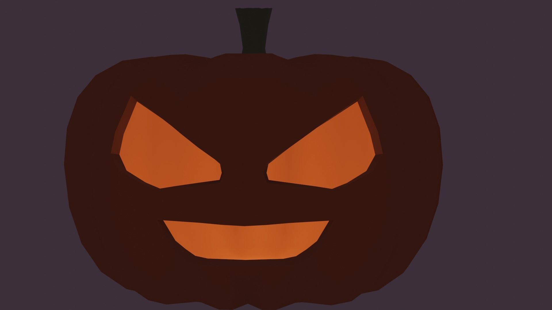 Low-Poly Halloween Pumpkin Low-poly 3D model_14