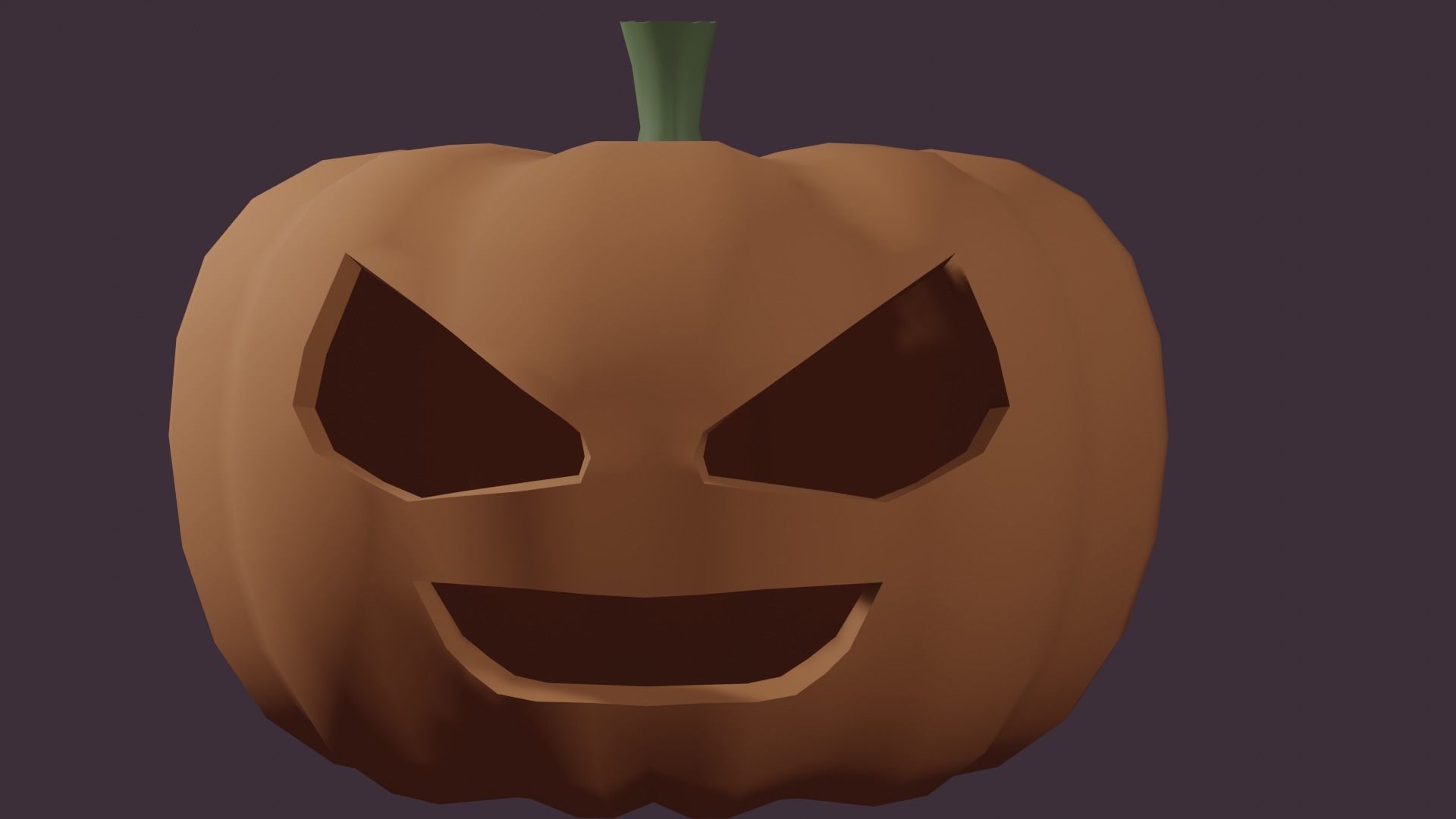 Low-Poly Halloween Pumpkin Low-poly 3D model_13