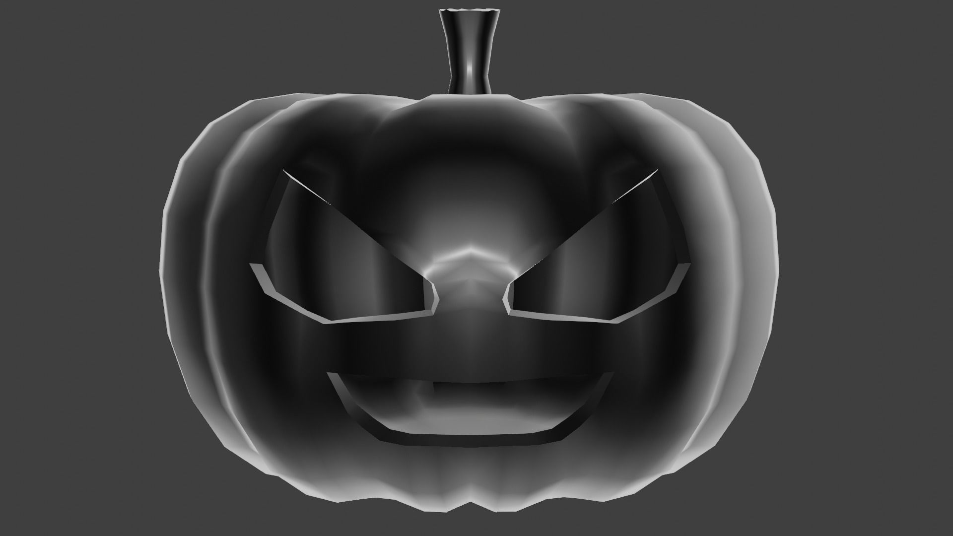 Low-Poly Halloween Pumpkin Low-poly 3D model_10