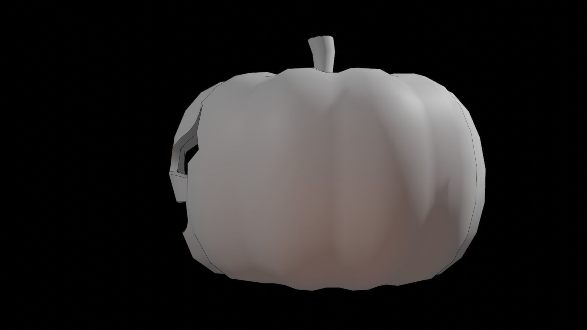 Low-Poly Halloween Pumpkin Low-poly 3D model_5