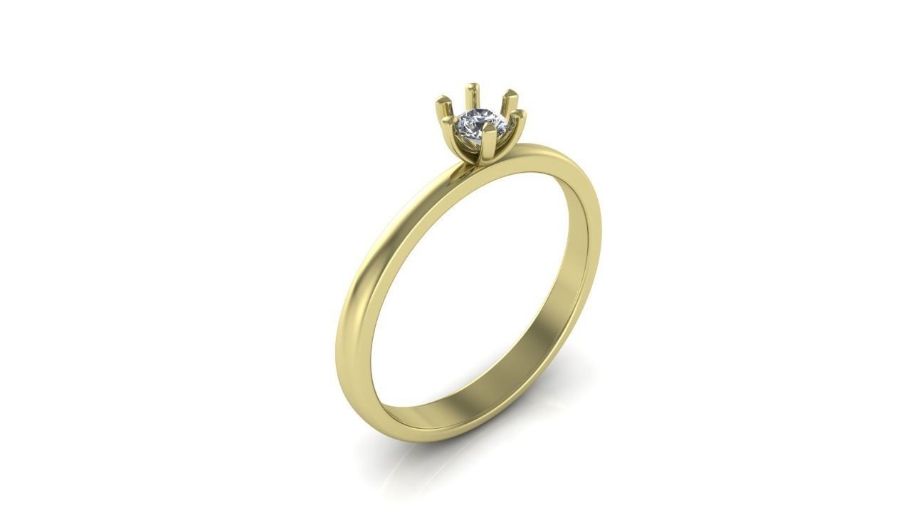 Engagement ring  3D print model_1