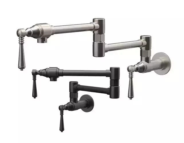 Traditional Wall Mount Pot Filler Faucet by Brizo 3D model