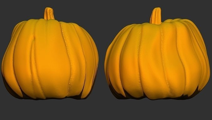 Smooth pumpkin 3D print model