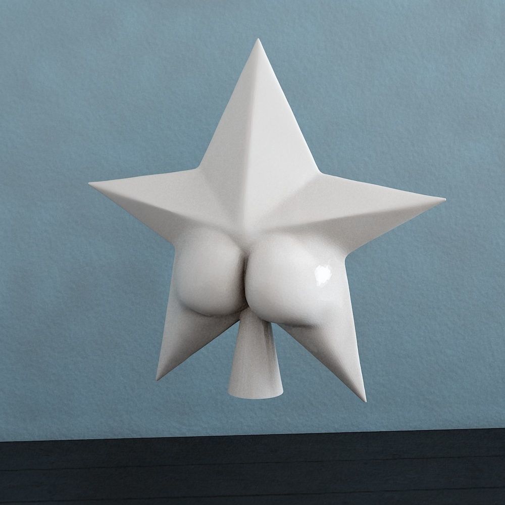 Star vagina 3D print model_1