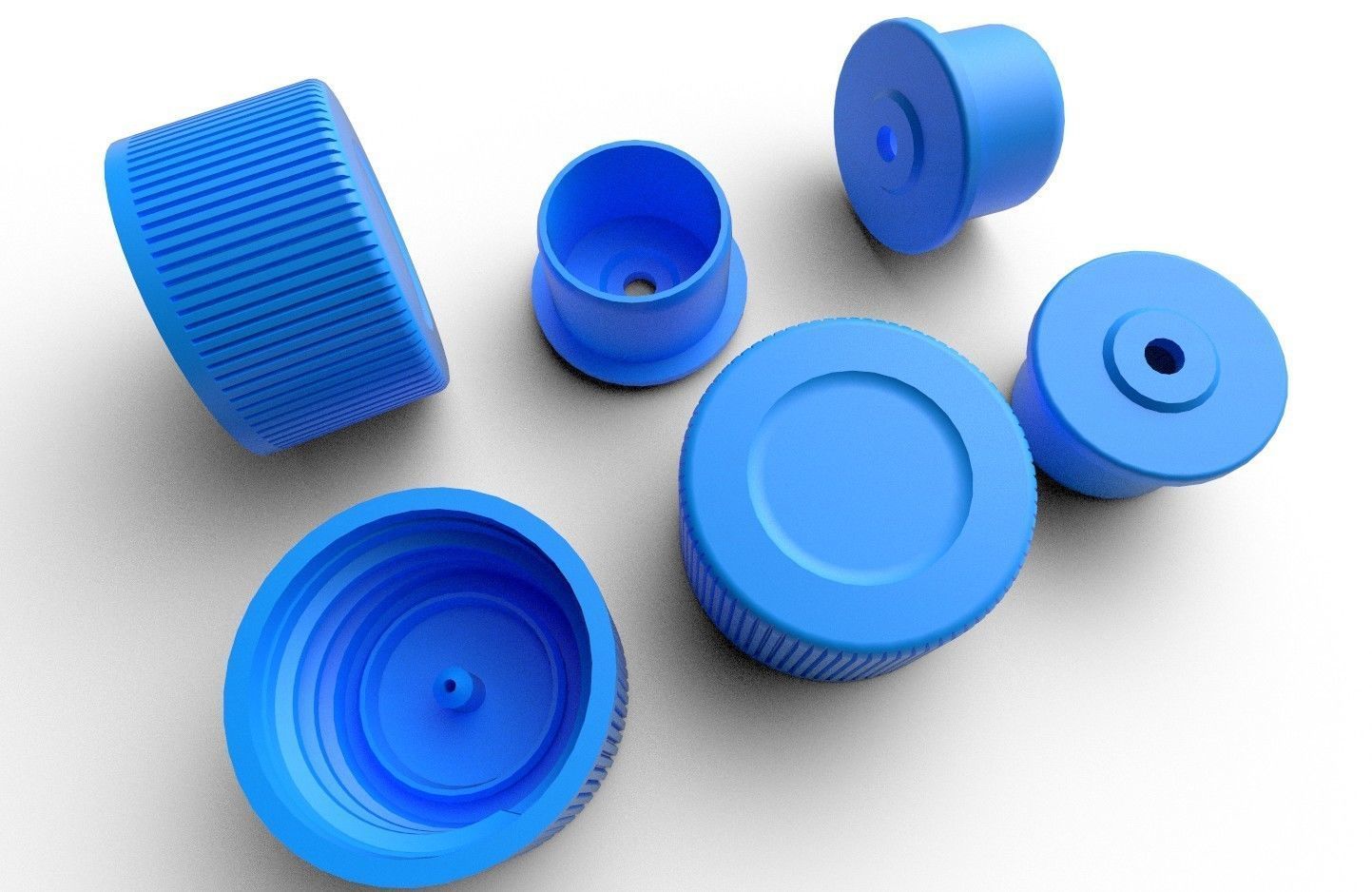 Bottle Lid 01B 3D model_2