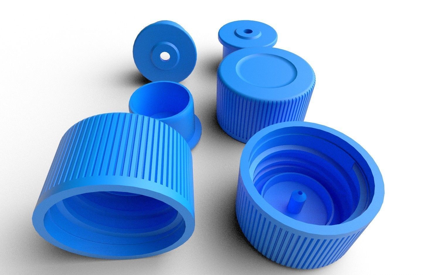 Bottle Lid 01B 3D model_5