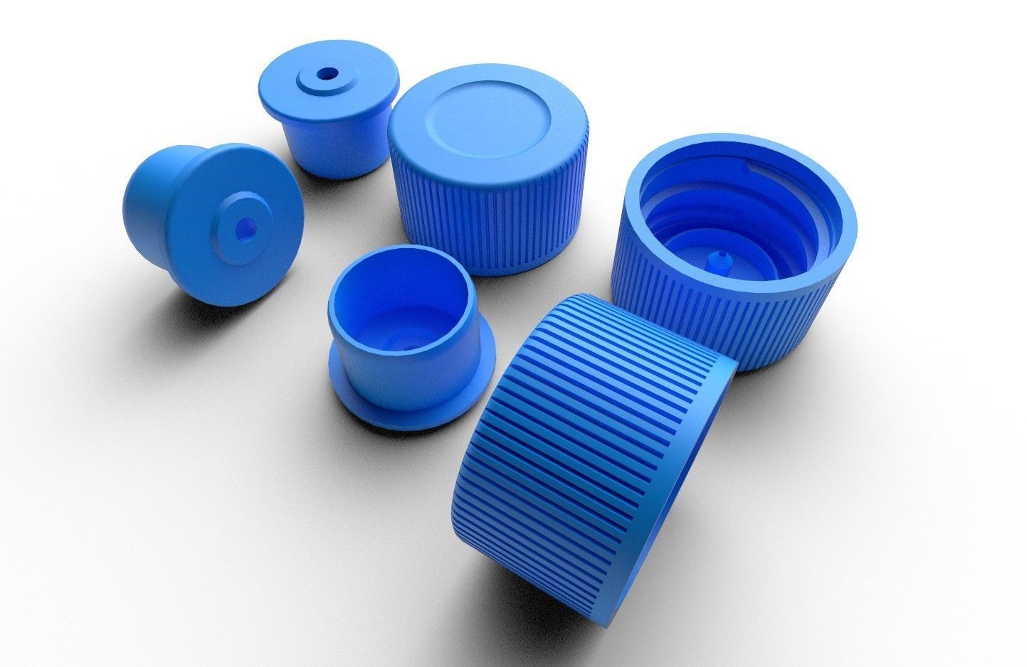 Bottle Lid 01B 3D model_4