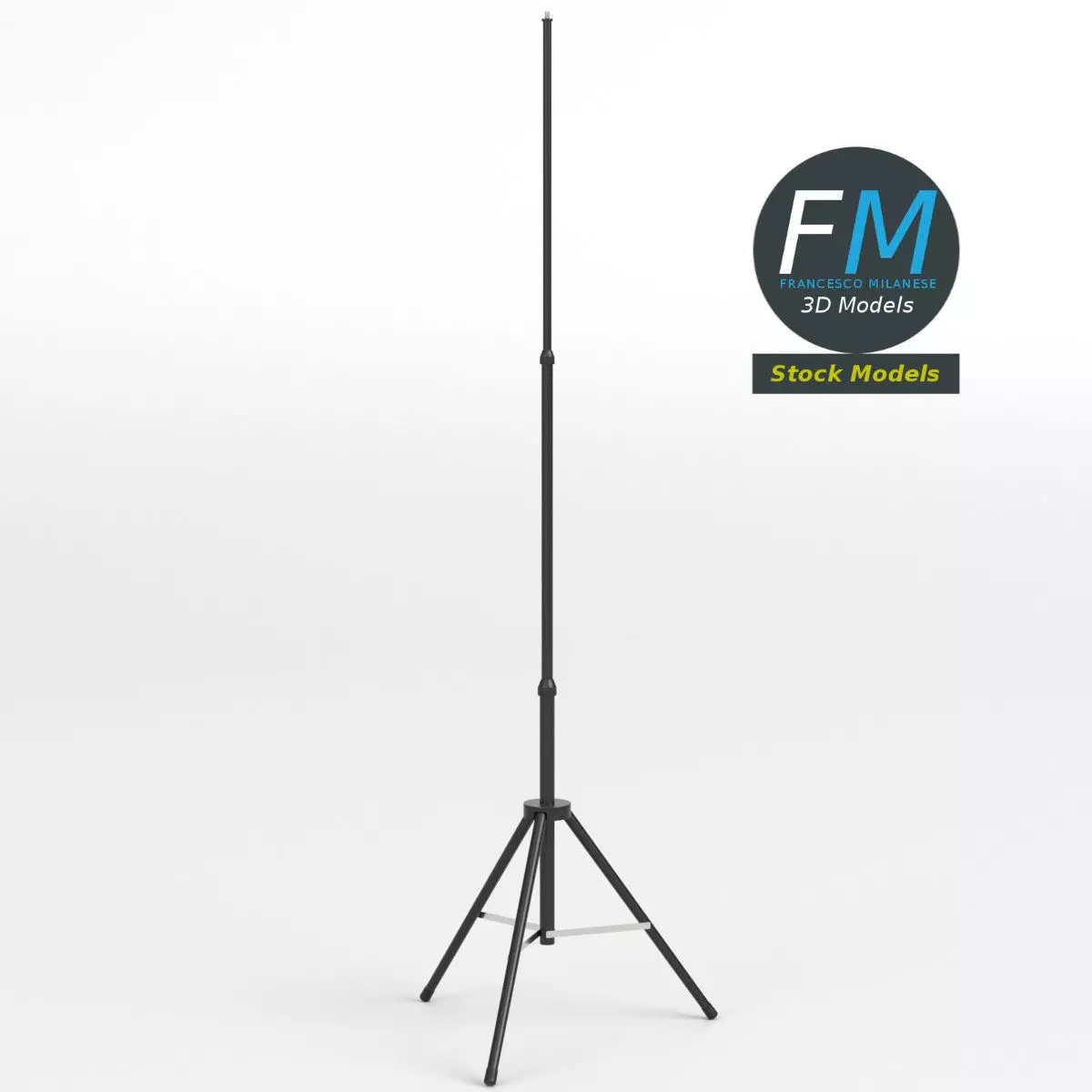 Extendable tripod stand 3 3D model_0