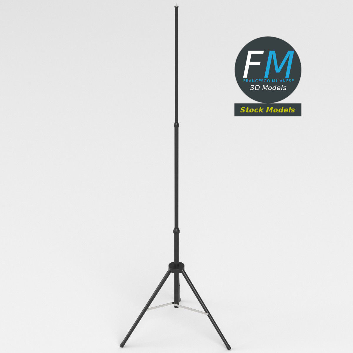 Extendable tripod stand 3 3D model_2