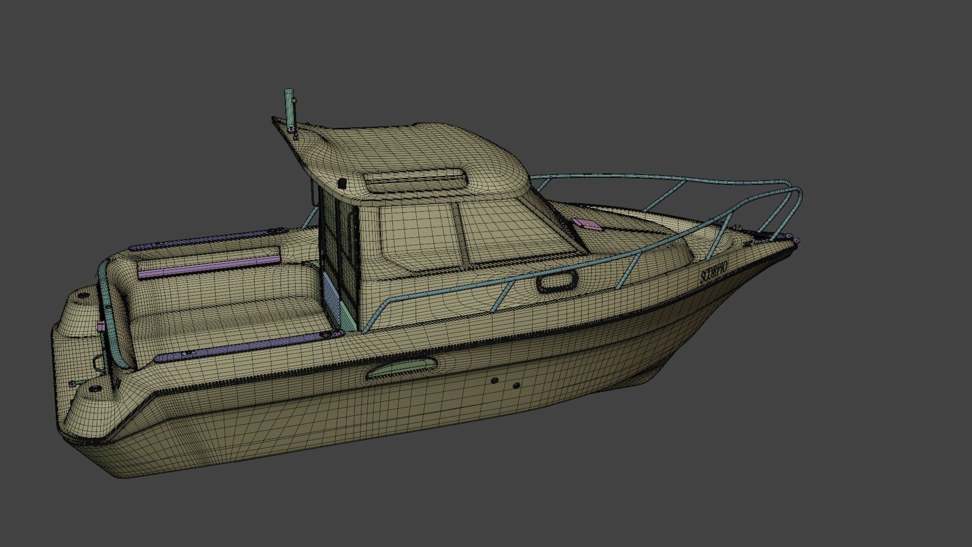 Scorpio Boat 3D model_14