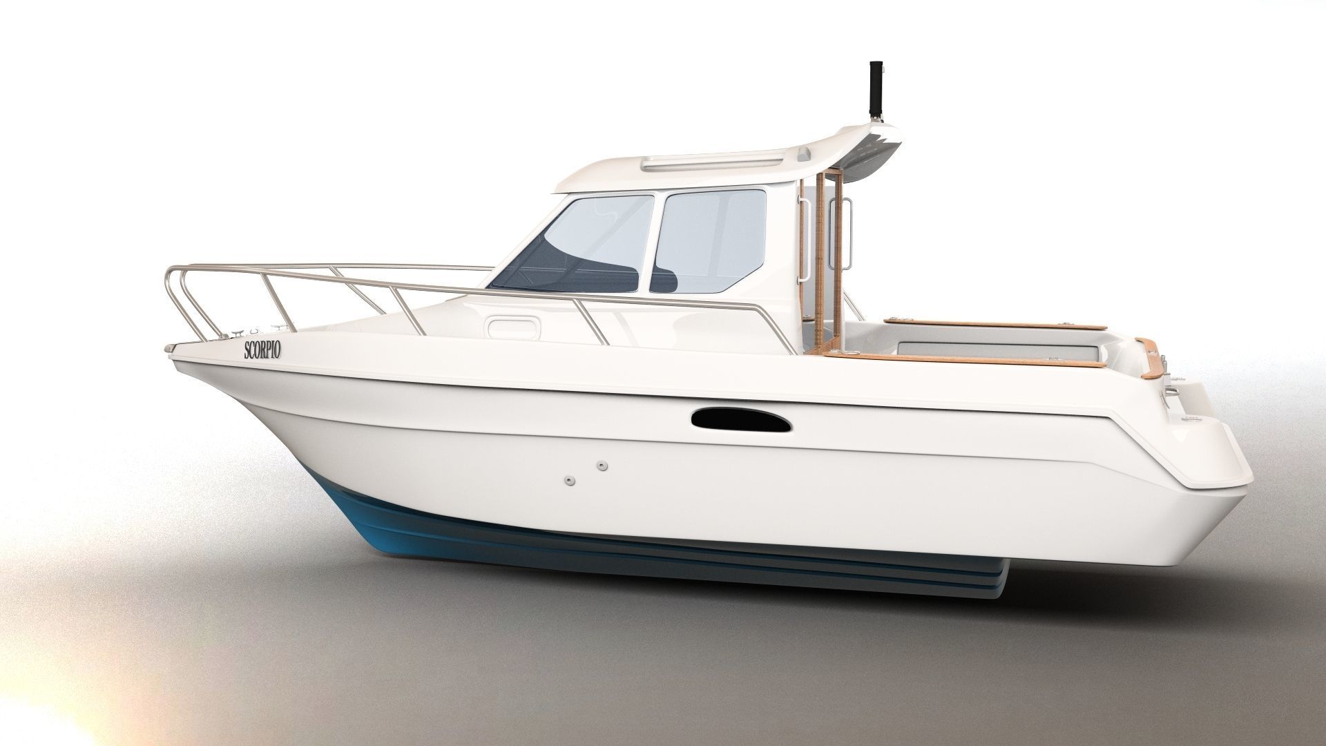 Scorpio Boat 3D model_2