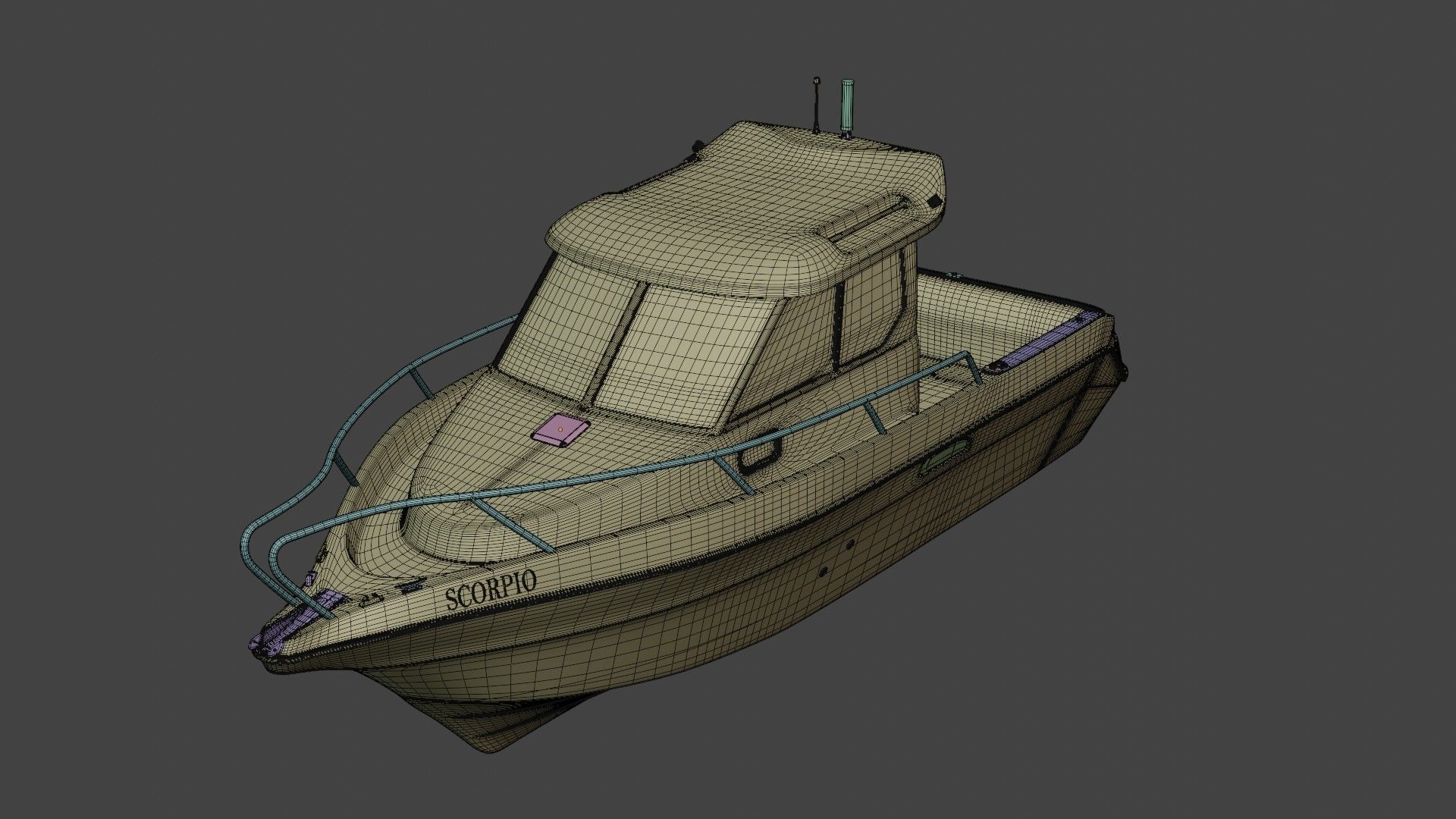 Scorpio Boat 3D model_20