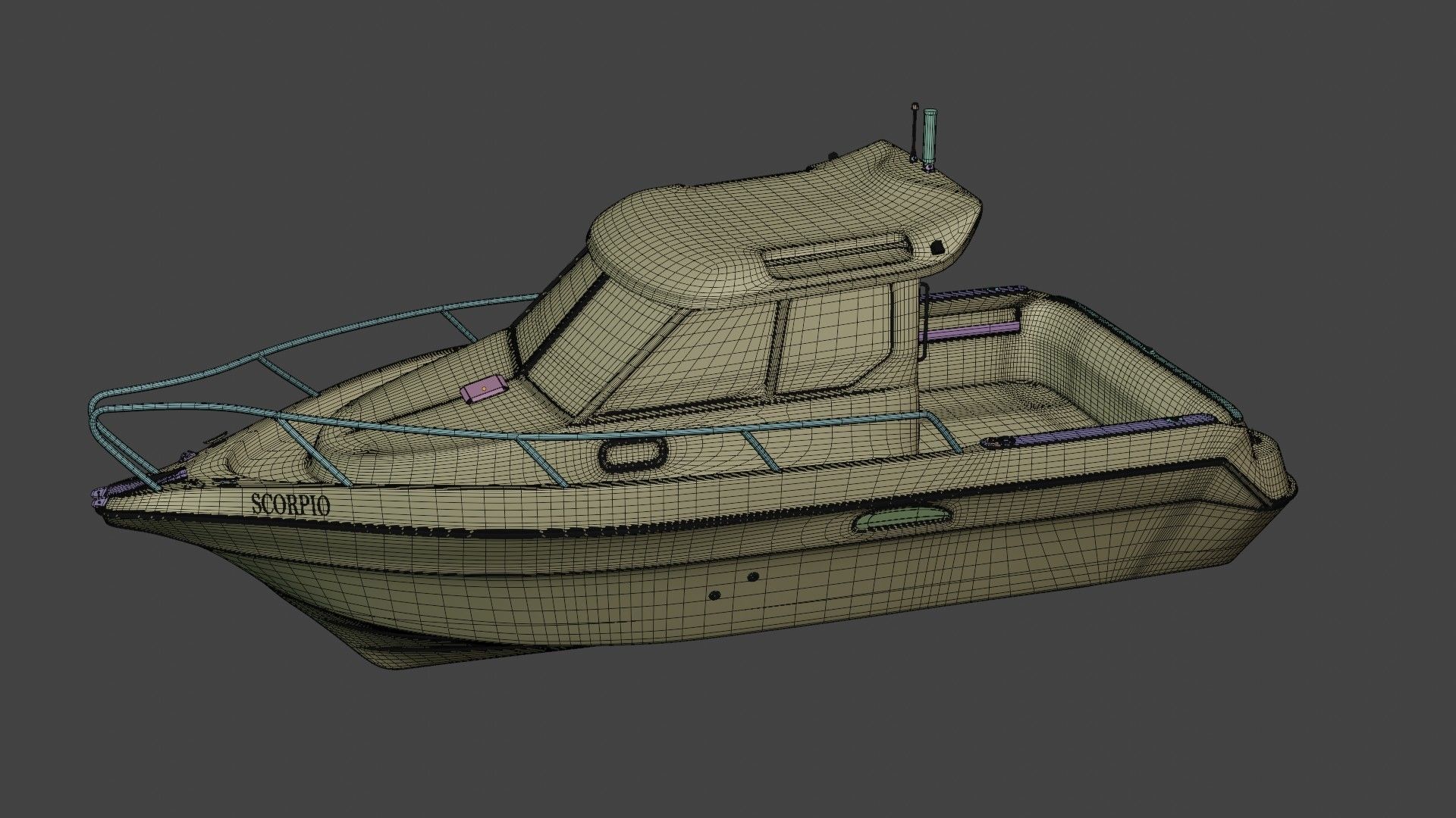 Scorpio Boat 3D model_19