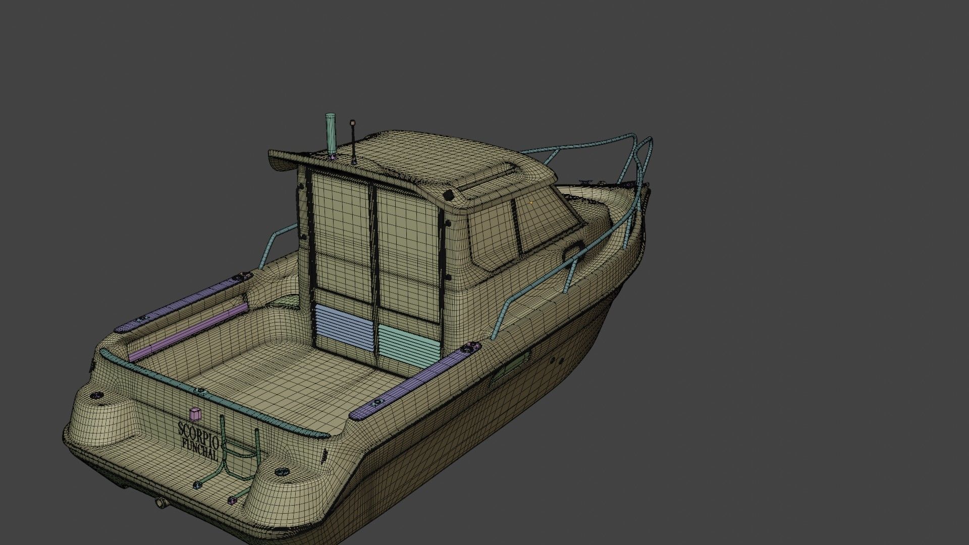 Scorpio Boat 3D model_15