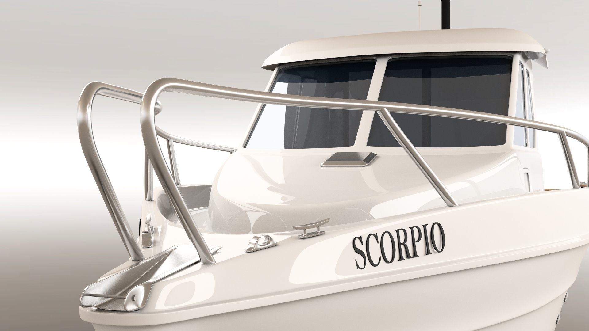 Scorpio Boat 3D model_10