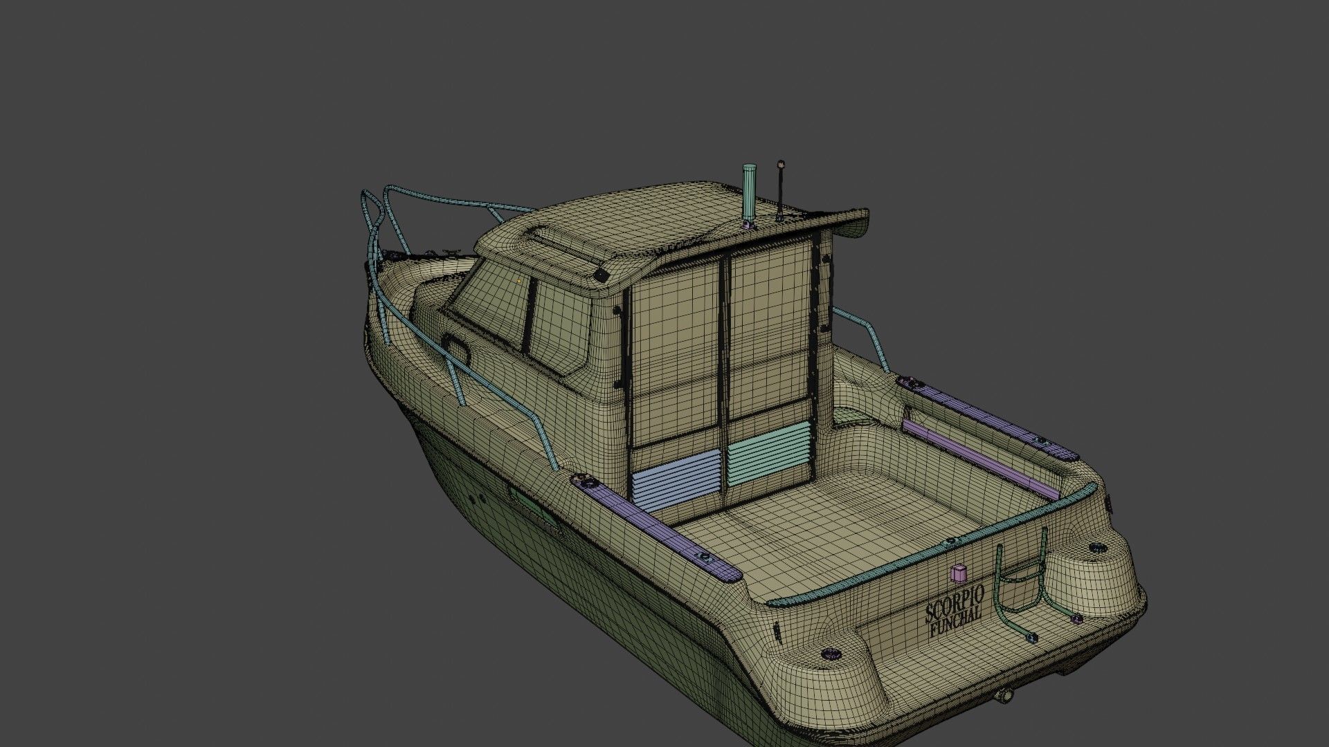 Scorpio Boat 3D model_17