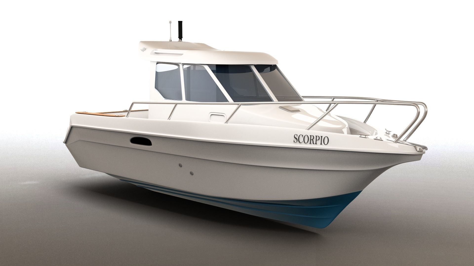 Scorpio Boat 3D model_8