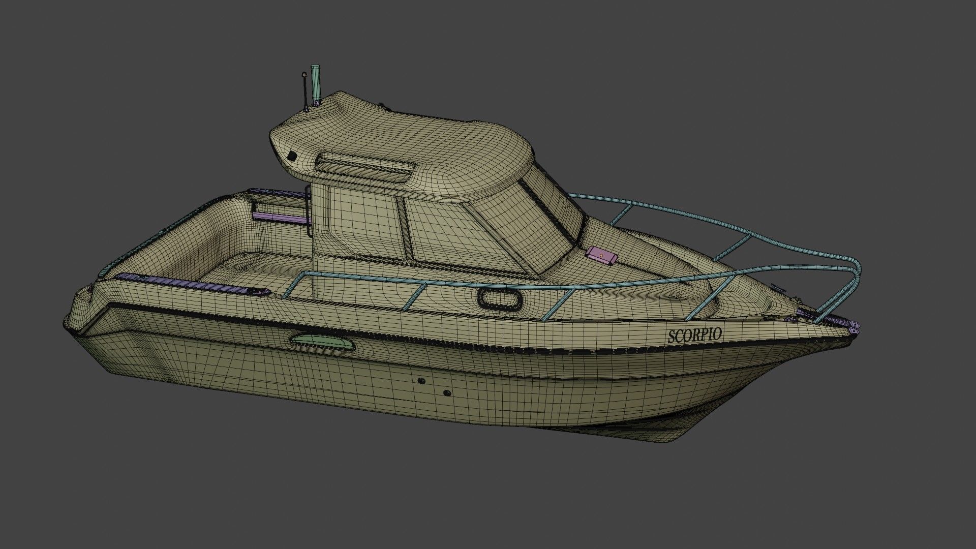 Scorpio Boat 3D model_13