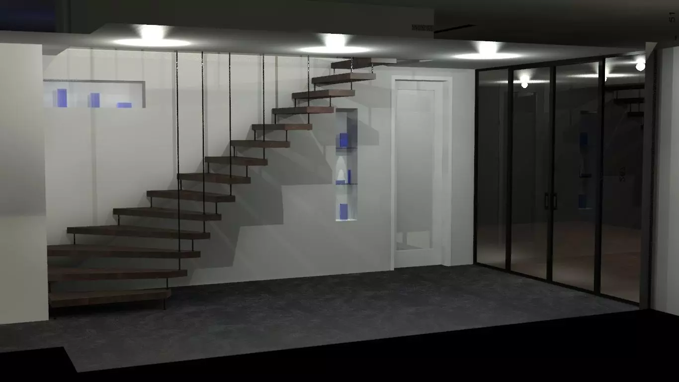 Metal Stair- Merdiven 3D model_0