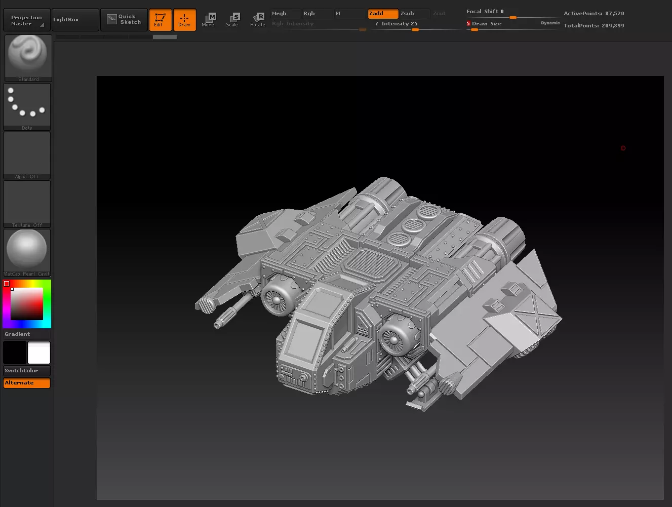 DEATH FROM THE SKY SET 8 Epic - Armageddon Arvusian Fighter 3D print model