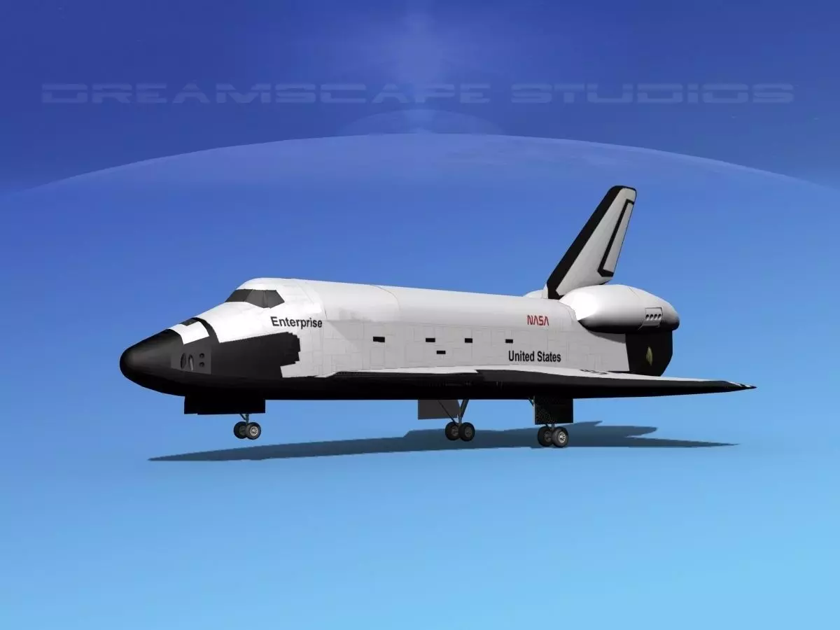 Space Shuttle Enterprise Landing MP 2-3 3D model_0