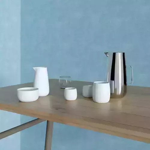 Foster Coffee Set 3D model