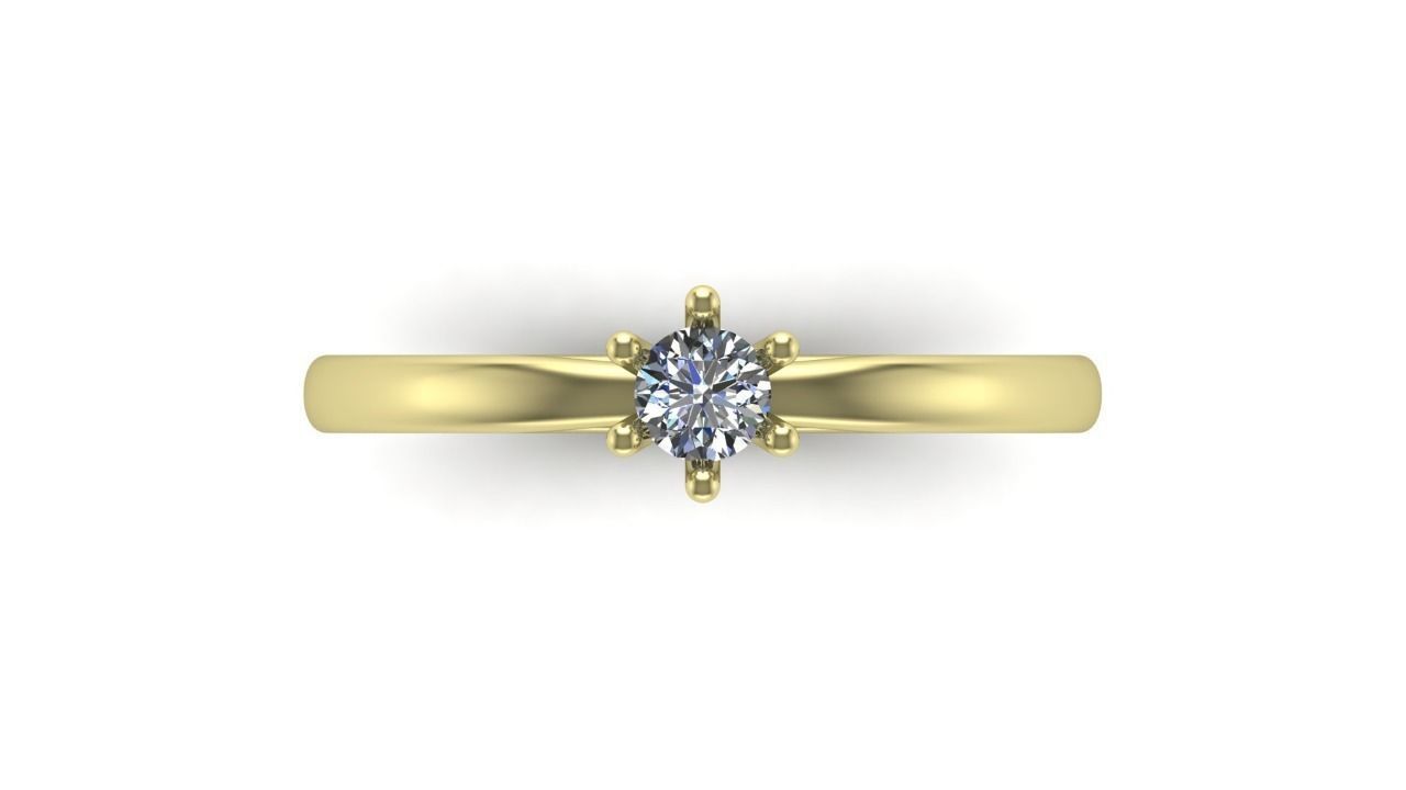 Engagement ring  3D print model_1