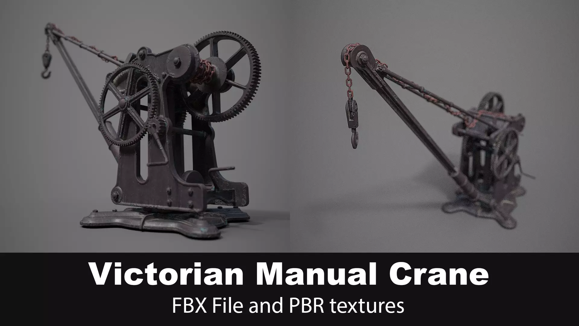 Victorian Manual Crane 3D model