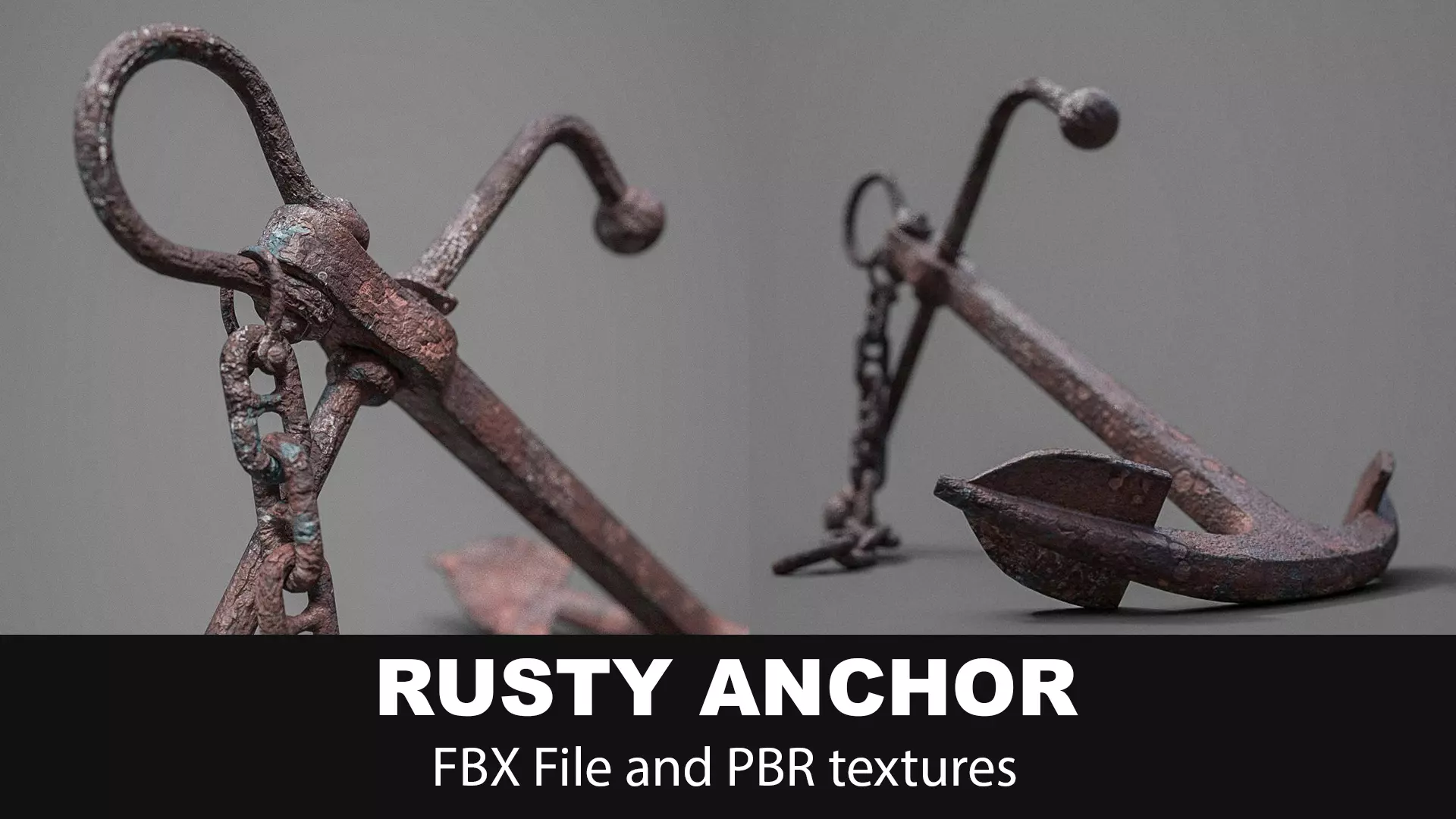 Old Rusty Anchor 3D model_0