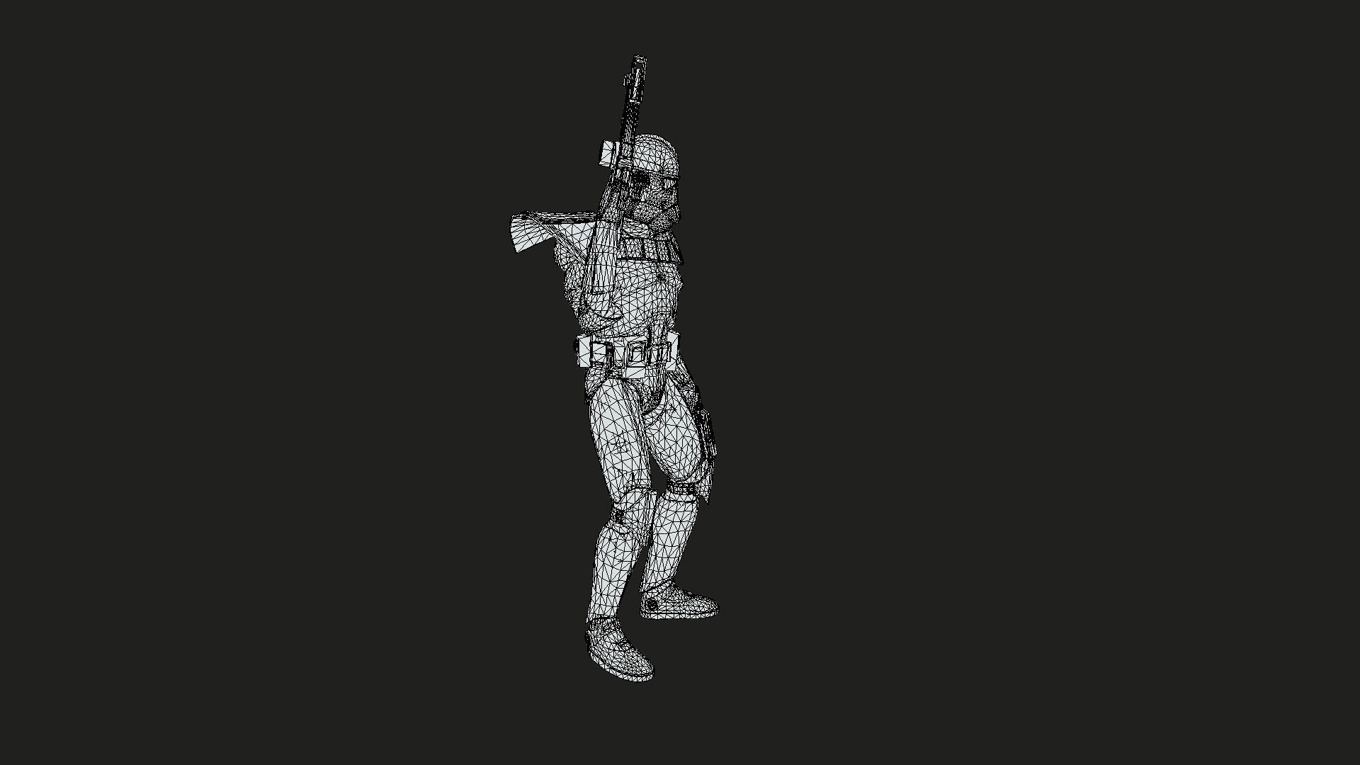 Clone Captain Howzer Low-poly 3D model_13