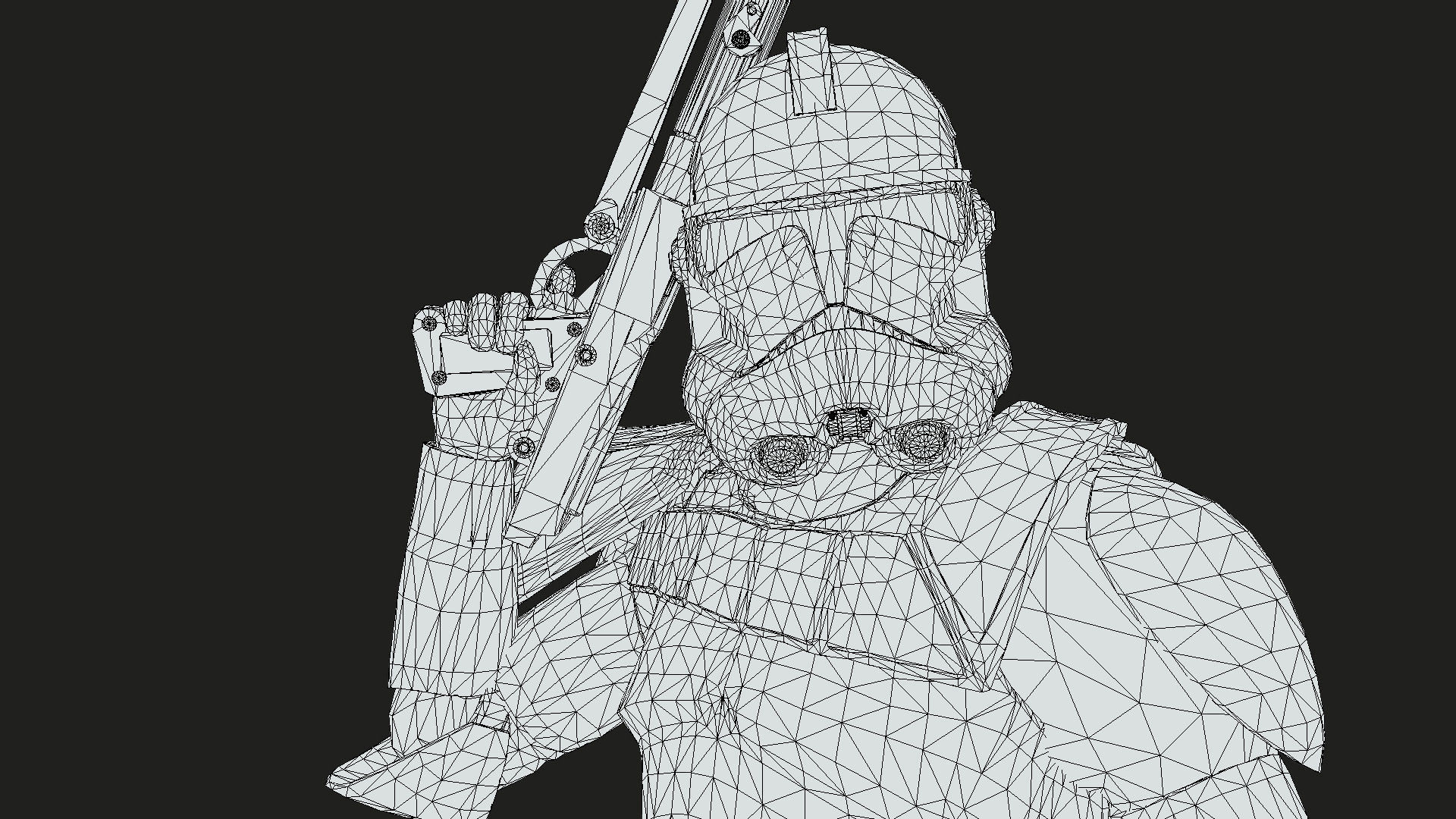 Clone Captain Howzer Low-poly 3D model_11