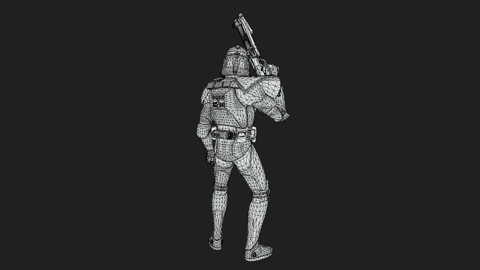 Clone Captain Howzer Low-poly 3D model_12