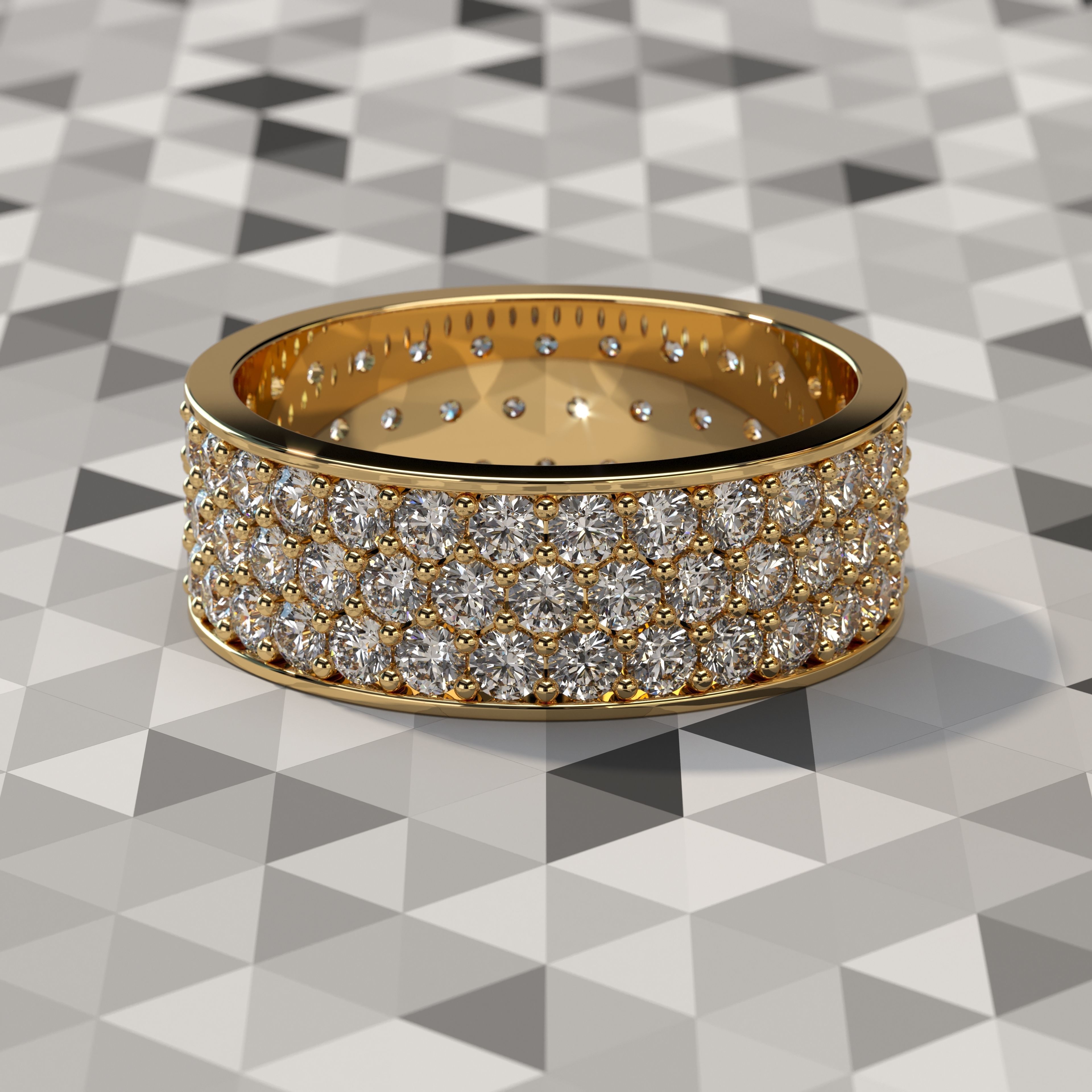 Slim Ring collection with diamonds All Sizes _19