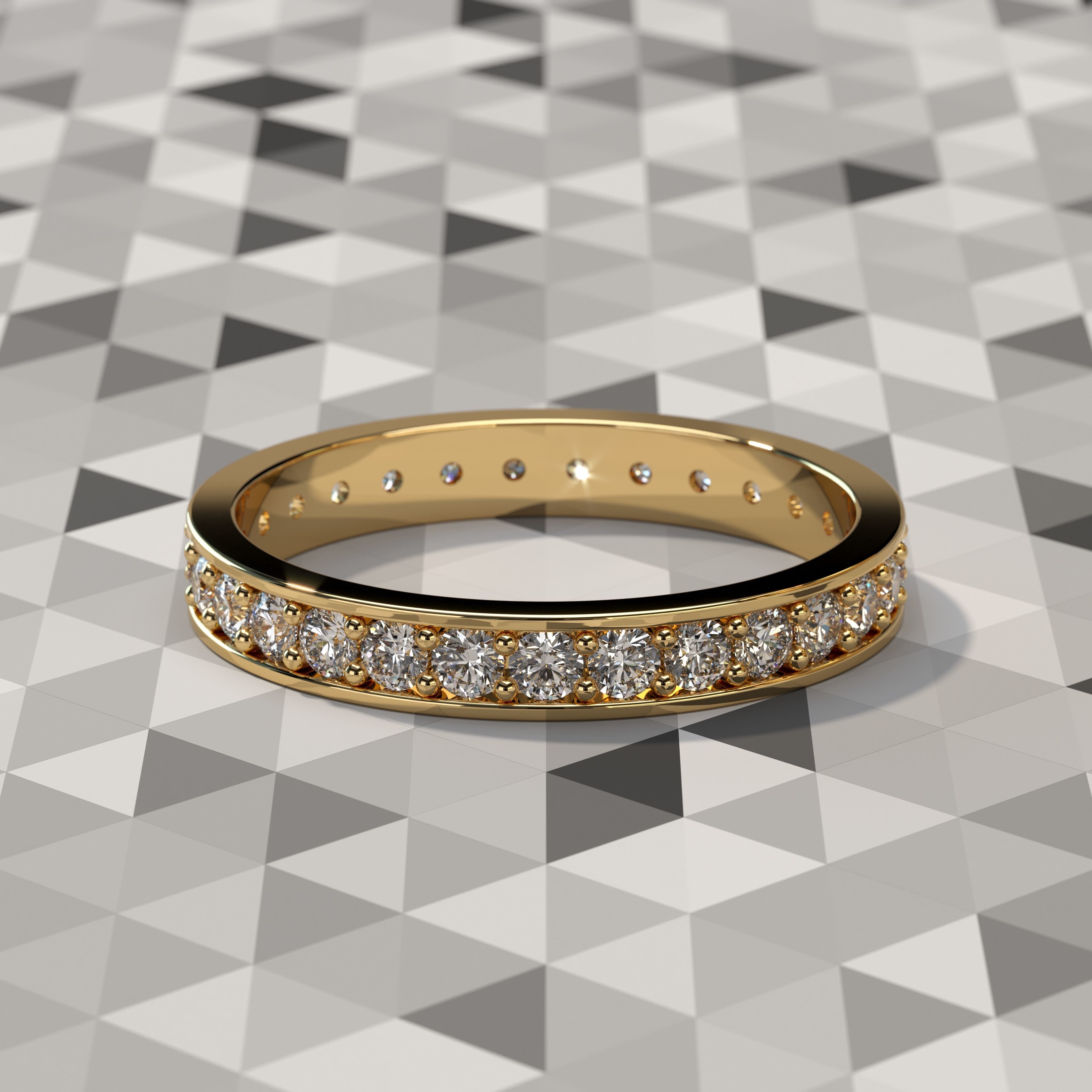 Slim Ring collection with diamonds All Sizes _11