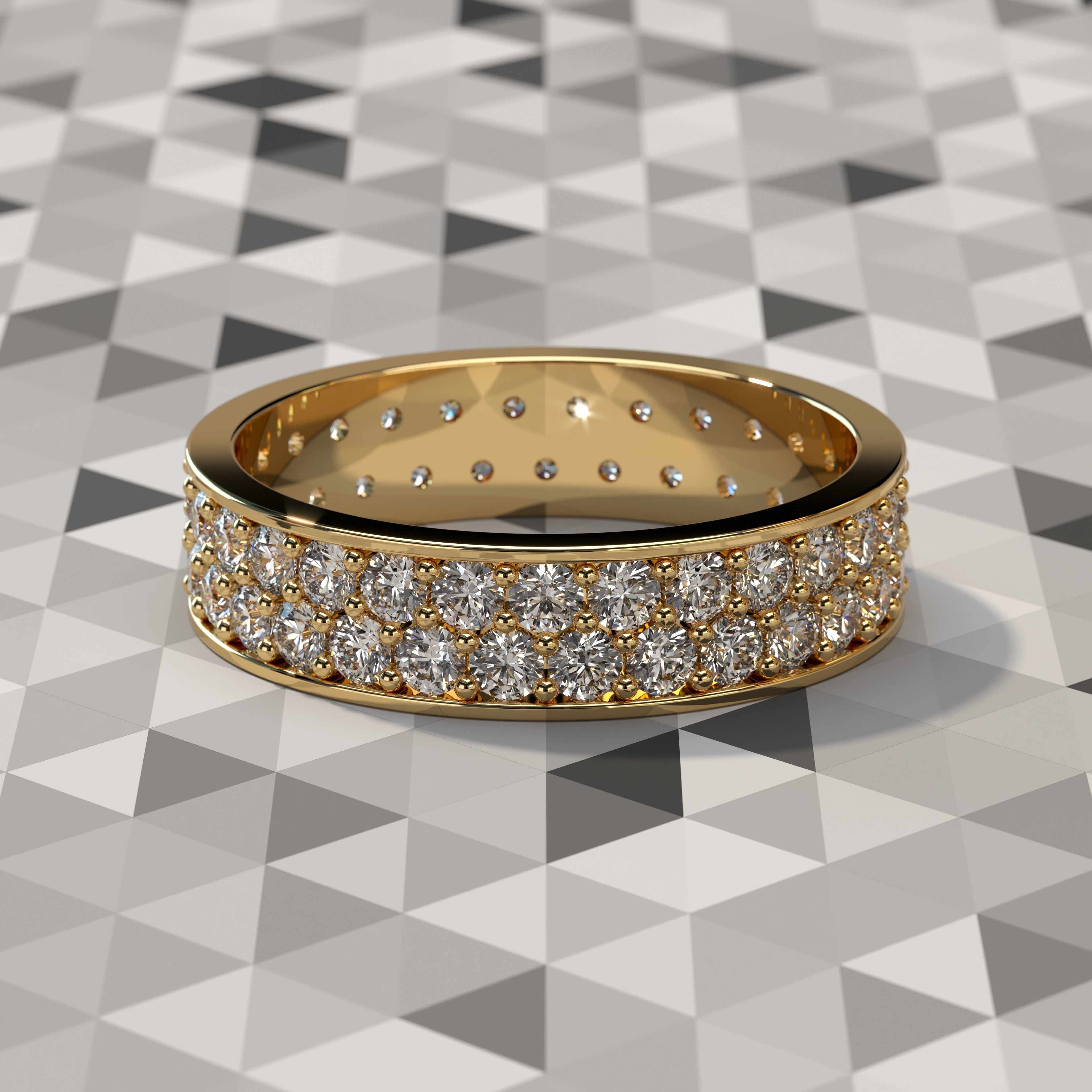 Slim Ring collection with diamonds All Sizes _15