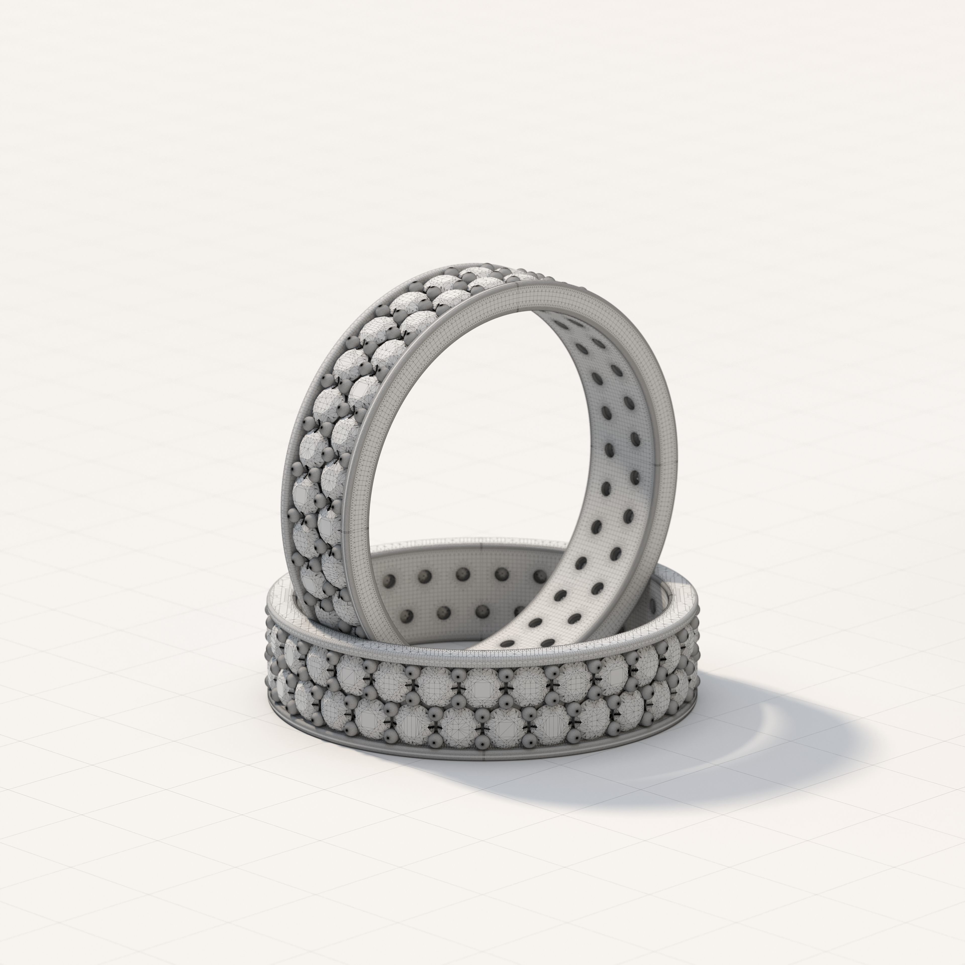Slim Ring collection with diamonds All Sizes _16
